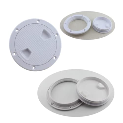 6-Inch Marine Circular Non-Slip Inspection Deck Plate Hatch with Detachable Cover