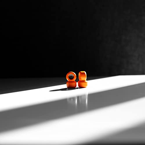 Fingerboards PRO Handmade Wheels with Handmade Self-locking Nuts (No CNC) (orange)