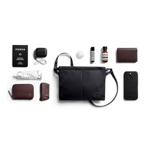 Bellroy Laneway Sacoche (versatile crossbody bag/side bag that sits flat, slimline travel pouch for passports)