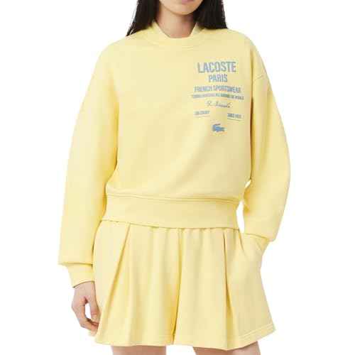 Lacoste womens Heritage Crew Neck Sweatshirt