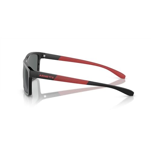 ARNETTE Man Sunglasses Black Frame, Dark Grey Polarized Lenses, 58MM
