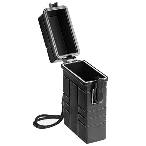 Waterproof Case, Airtight Holder Case for Whole Package 20pcs 84-100mm Size, EDC Survival Container for Fishing Kit, Match Seal Storage Dry Box, Camping Essentials, Cool Gadgets for Men Women