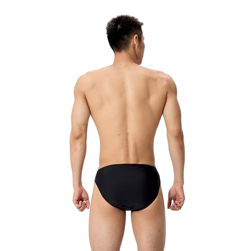 Speedo Men’s Endurasoft Solid Brief Swimsuit – 36 / Team Black
