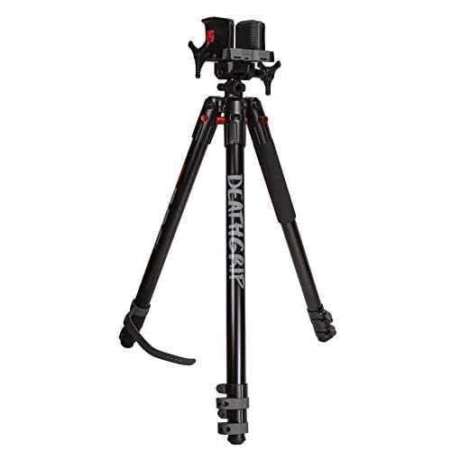 BOG Deathgrip Tripod with Durable Frame, Lightweight, Stable Design, Bubble Level, Adjustable Legs, Shooting Rest, and Hands-Free Operation for Hunting, Shooting, and Outdoors