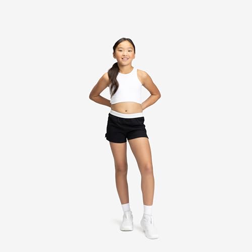 Soffe Youth Cheer Shorts – Medium / Black, 2.75" Inseam, 3 Pack