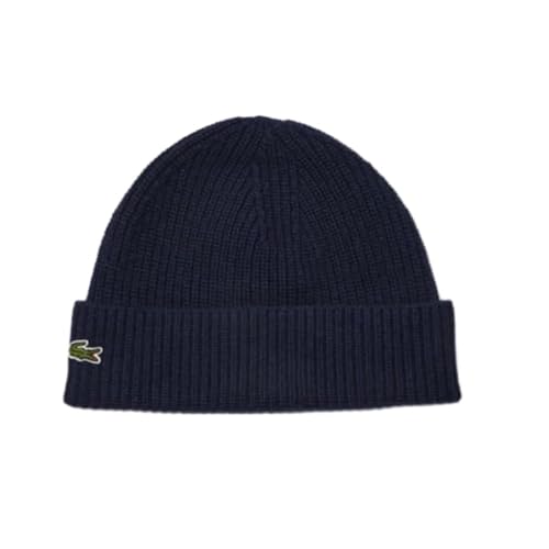 Lacoste Womens Ribbed Cashmere Beanie