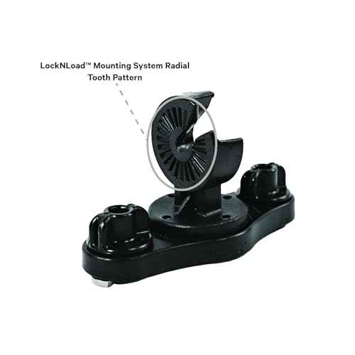YakAttack Zero Play LockNLoad Track Mount & Rail Adapter | Heavy Duty Kayak Mounting Base for Fish Finders, Rod Holders & Accessories | Keep Kayak Fishing Accessories Secure | Made in USA