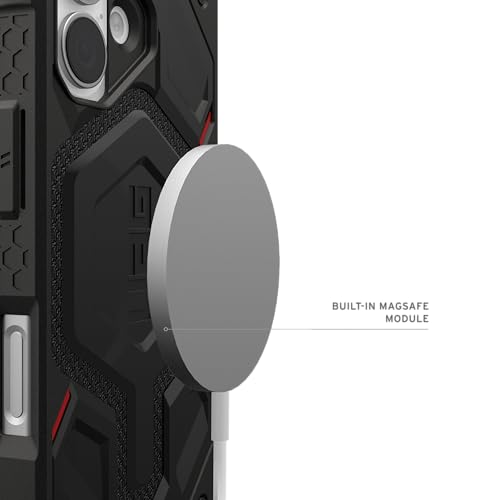 URBAN ARMOR GEAR UAG Designed for iPhone 17 Case Monarch Pro - Compatible with MagSafe Military Grade Protective Cover, Kevlar Black