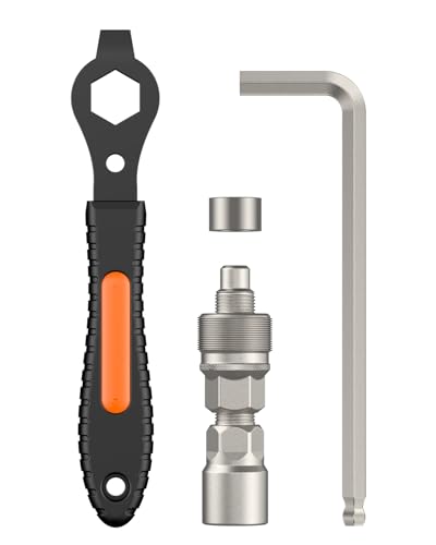 Bike Crank Puller Set for Square Taper Shimano ISIS Splined Cranks - Without BB Socket