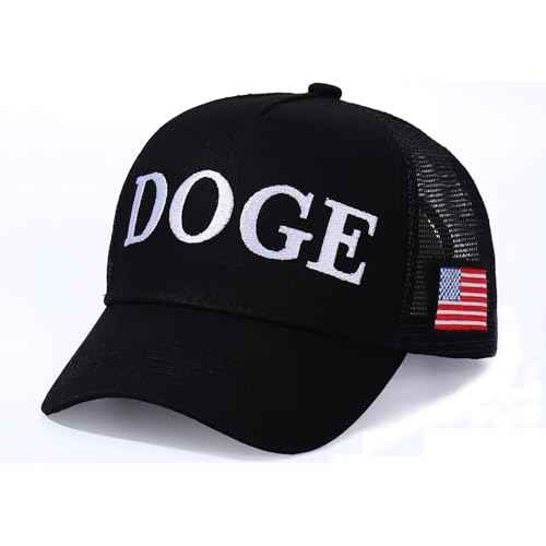 Doge Hat Elon Musk Inspired Embroidered Dad Cap- Government Efficiency Embroidered Baseball Hat, Adjustable Cotton Cap