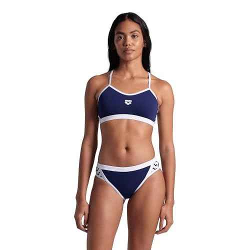 ARENA Performance Icons Solid Women's Two-Piece Swimsuit Cross Back MaxLife Bikini Pool Training Suit
