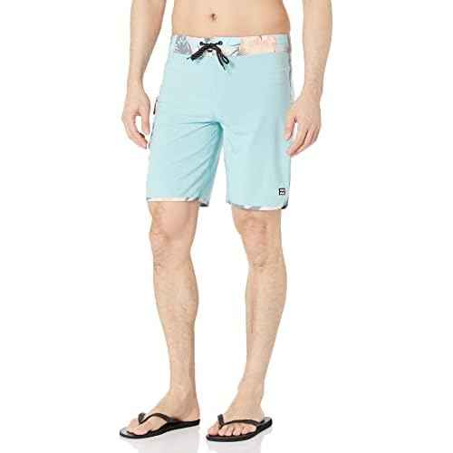 Billabong Men's Standard 73 Line Up Pro Boardshorts, 4-Way Performance Stretch, 19 Inch Outseam