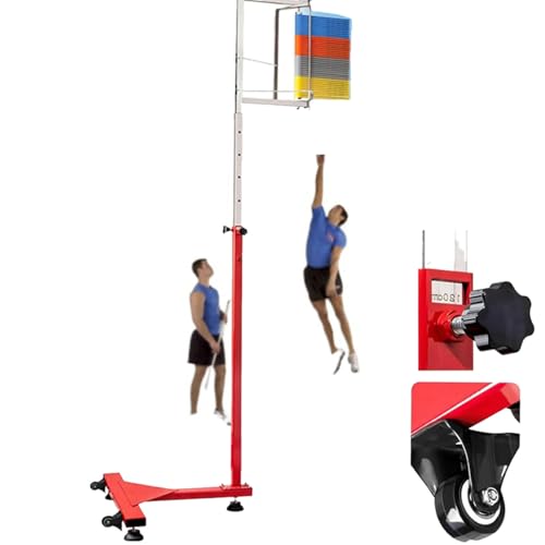 Jump Tester Equipment，Vertical Jump TesterAdults Vertical Jump Tester, 1.7-3.6m Adjustable Vertical Jump Trainer for Basketball, Youth Vertical Jump Tester Measurer Pole, Jump Power Measurin
