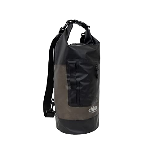 Black Pelican ExoDry 20L Waterproof Dry Bag with Shoulder Straps - Kayaking, Camping