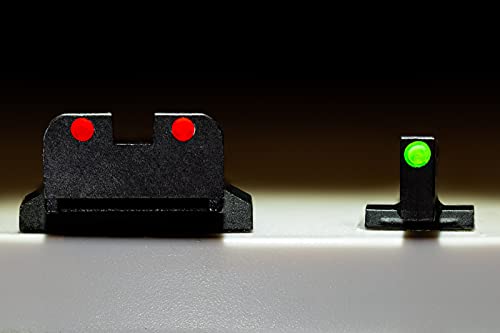 HIVIZ Sight Systems unisex adult Handgun HIVIZ Sight Systems Interchangeable Front and Rear Sight Set Smith Wesson M P, Green, Red, Black
