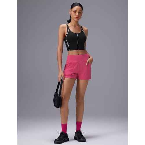 baleaf Freeleaf Broadway Womens Spaghetti Strap Dance Sports Bras, High Impact Crisscross Back, Padded Yoga Workout Tank Top