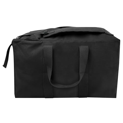 Large Tactical Canvas Cargo Bag Backpack - Black Variation
