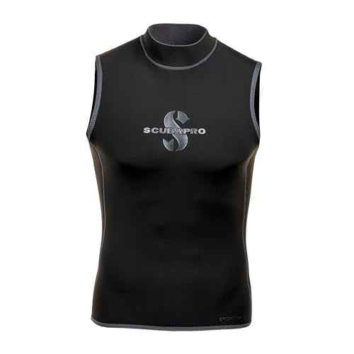 SCUBAPRO Sport Hoodless Scuba Diving Vest, 2.0 MM, Limestone-Based Pure Neoprene, Unisex, M