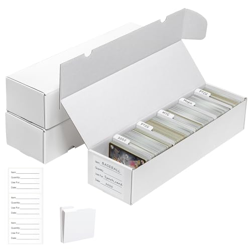3 Pack Trading Card Storage Box for TCG Collection - Holds 3300 Cards