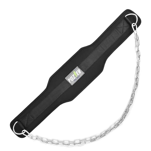 Weighted Dip Belt with Chain for Strength Training Men Women Gym Equipment
