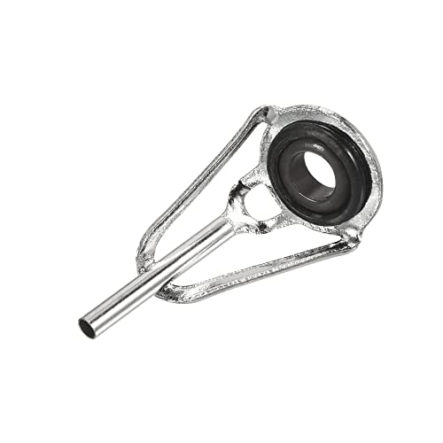 10-Pack Fishing Rod Tips Repair Kit with Iron Ring Guides for Saltwater & Freshwater