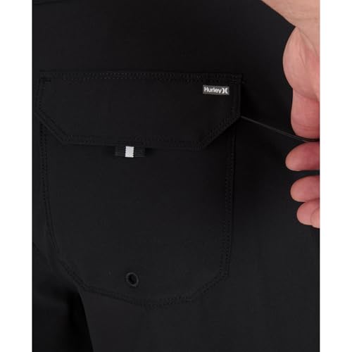 Hurley Men's Phantom Eco Block Party Solid Boardshorts 31 Black