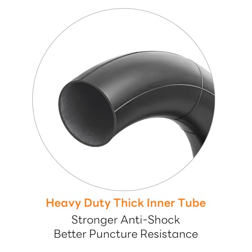Heavy Duty 10x2.50 Inner Tube for Electric Scooter - 40% Thicker, CR202 Valve Stem, Pack of 2