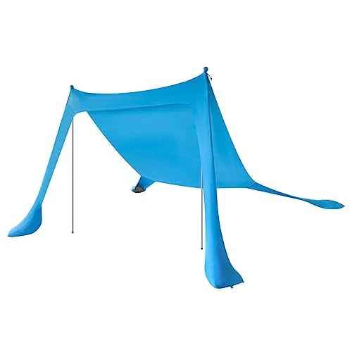 Monoprice 7-Foot, 4-Person Sunshade - with UPF 50+ UV Protection, Lightweight Lycra Fabric, Blue - Pure Outdoor Collection