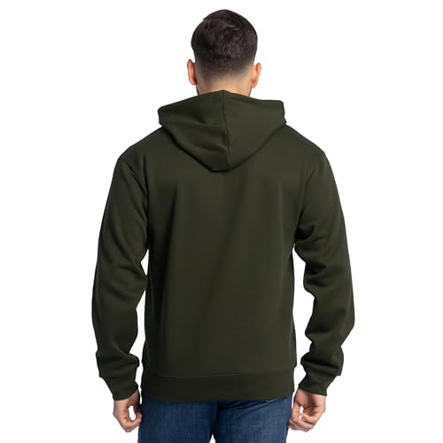 Men's Fleece Pullover Hoodie - Moisture Wicking & Breathable, Large Duffle Bag Green