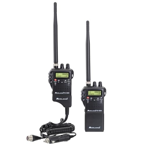 Midland 75-822 Handheld CB Radio & Mobile CB Radio ? Walkie Talkie with 40 Channels, NOAA Weather Alerts, Long Range, Compatible with CB Antennas