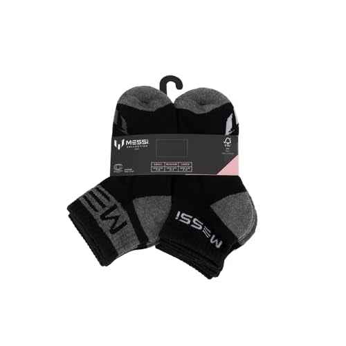Messi boys Lifestyle Ankle Socks, 6-pack, Soft & Stretchy, Comfortable