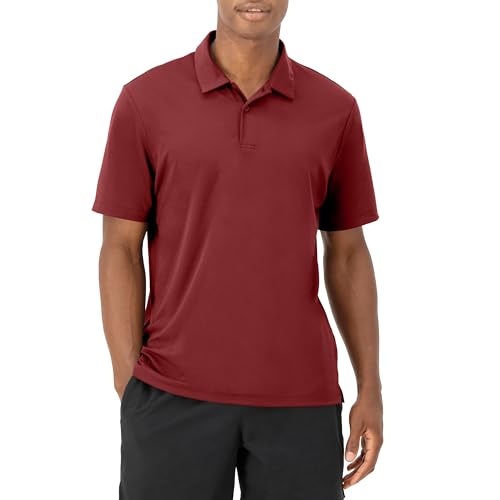 Hanes Men's Performance Polo Shirt XX-Large Cardinal Red Moisture-Wicking Short Sleeve
