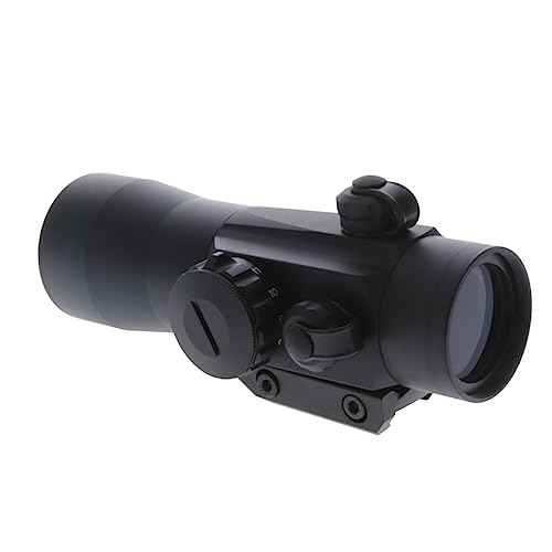 TruGlo Red-Dot Traditional Mount 2x42mm Hunting Tactical Weapon Sight with 11-Position Rheostat for Brightness Adjustment, Black