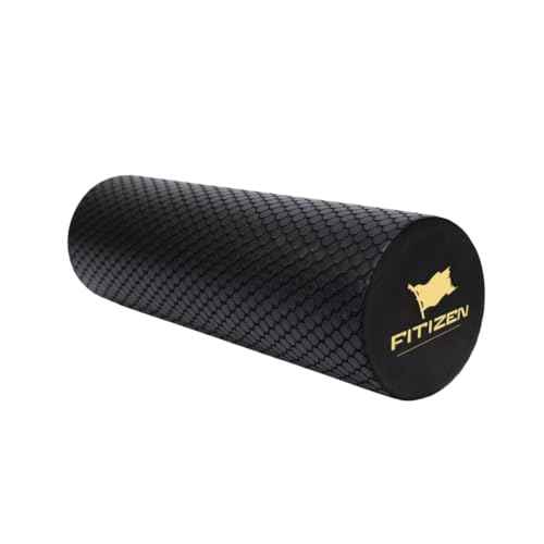 Fitizen Foam Roller ? Muscle Massage Rehab Stiff Back Pain Physical Therapy Deep Tissue Firm Exercise Equipment Home Gym Stress Yoga Pilates for The Fit Citizen by FitNation