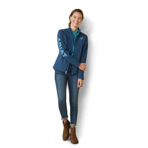 ARIAT New Team Softshell Jacket ? Women¡¯s Wind and Water Resistant Jacket