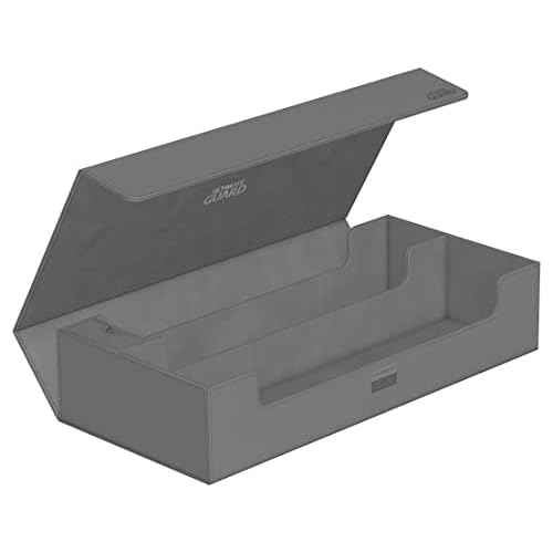 Ultimate Guard Superhive 550+, Deck Case for 550 Double-Sleeved TCG Cards, Grey, Compatible with Boulders, Magnetic Closure & Microfiber Inner Lining