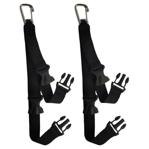 2Pcs Scuba Fin Holder & Mask Clip£¬Diving Fins Keeper and Mask Clip with 2 Quick-Release Loop Lanyard Webbing Strap, Scuba Diving Accessories