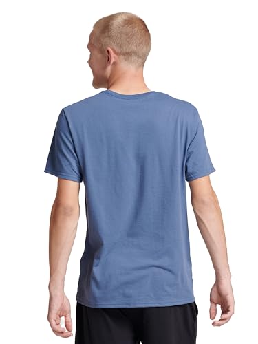 Men's Dri-Power Short Sleeve Tee - Moisture Wicking, Odor Control, UPF 30+ - XX-Large Vintage Blue