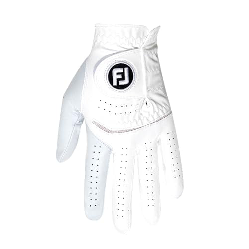 Women's Golf Glove SofJoy White Medium Left Hand Premium Soft Fit