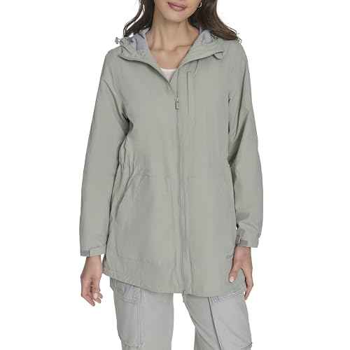 Champion womens Hooded Cinch Waist Rain Jacket