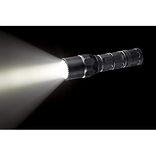 SureFire G2X Tactical Single-Output LED Flashlight with Tactical tailcap click switch, Black