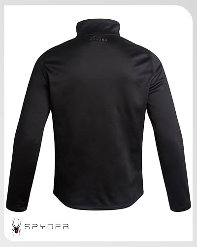 Spyder Men's Fleece Jacket with UPF 30+ 2-Way Stretch Lightweight Outerwear