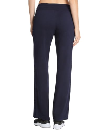 Danskin Women's Drawcord Athletic Pants - Large Midnight Navy