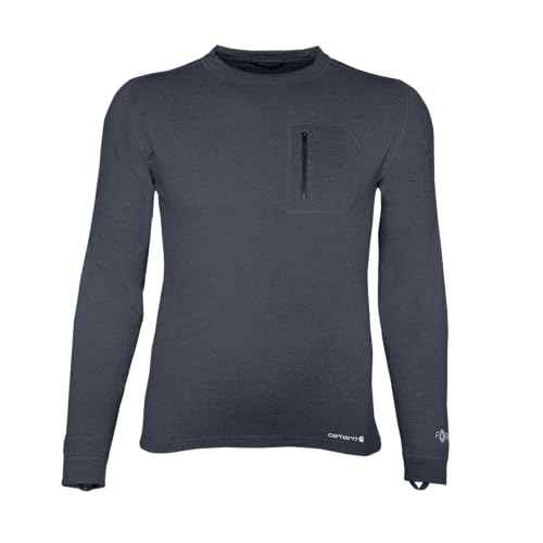 Carhartt Mens Base Force Heavyweight Thermal Base Layer Long Sleeve Pocket Shirt
