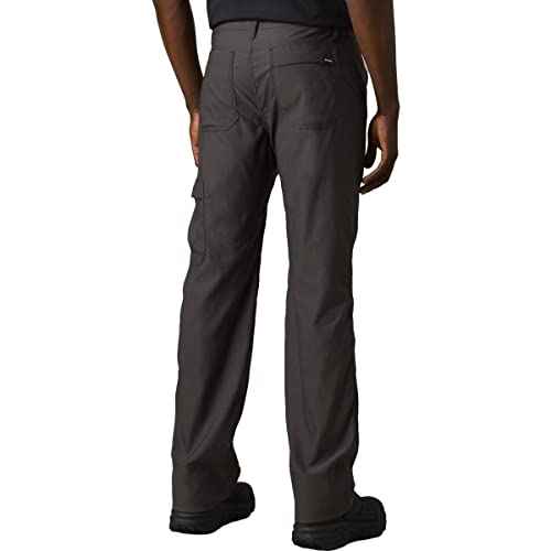 prAna Stretch Zion Pants II - Pants for Men - Slim Fit - Back Patch Pockets - Side Flap-Utility Pocket Dark Iron 30 32
