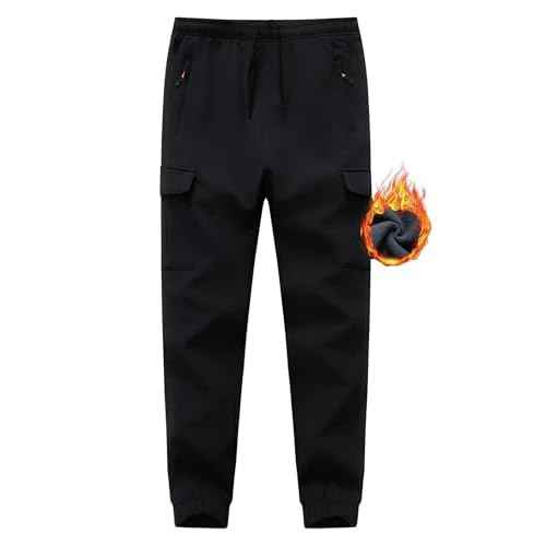 Boys Girls Snow Pants Waterproof Fleece Lined Ski Pants Kids Winter Hiking Pants