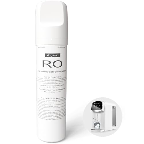 Aigerri RO Filter Replacement Cartridge - Twist-In, 120-210 Day Lifespan, Compatible with Countertop RO Systems - Variation of RO Filter