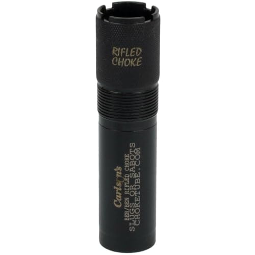 Carlsons Choke Tubes 20 Gauge Compatible for Beretta Benelli Mobil [ Rifled | 0.620 Diameter ] Blued Steel | Rifled Choke Tube | Made in USA