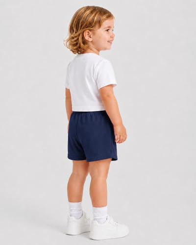 Toddler Girls Mesh Athletic Shorts 4T Kids Basketball Soccer Breathable Summer Active Wear - Black, Navy, Gray