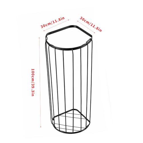 Wall-Mounted Ball Storage Rack with Elastic Cord & Mini Basketball Hoop